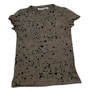Michael Stars Burnout Crew Neck Short Sleeve T-Shirt | Grey/Black | OS | NWOT
